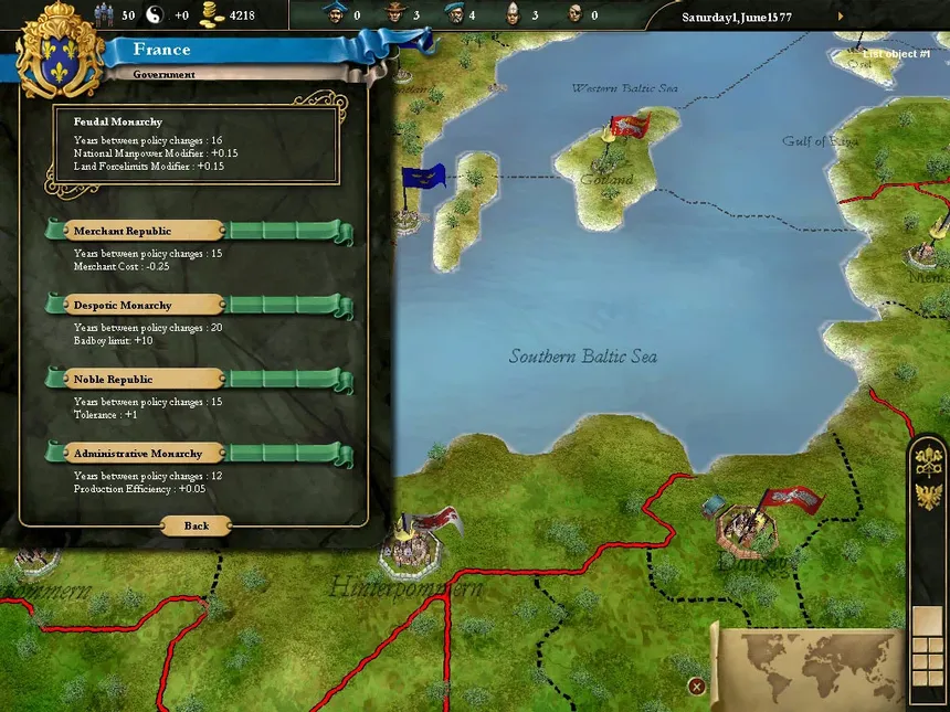 Скриншот 4 к игре Europa Universalis III Complete