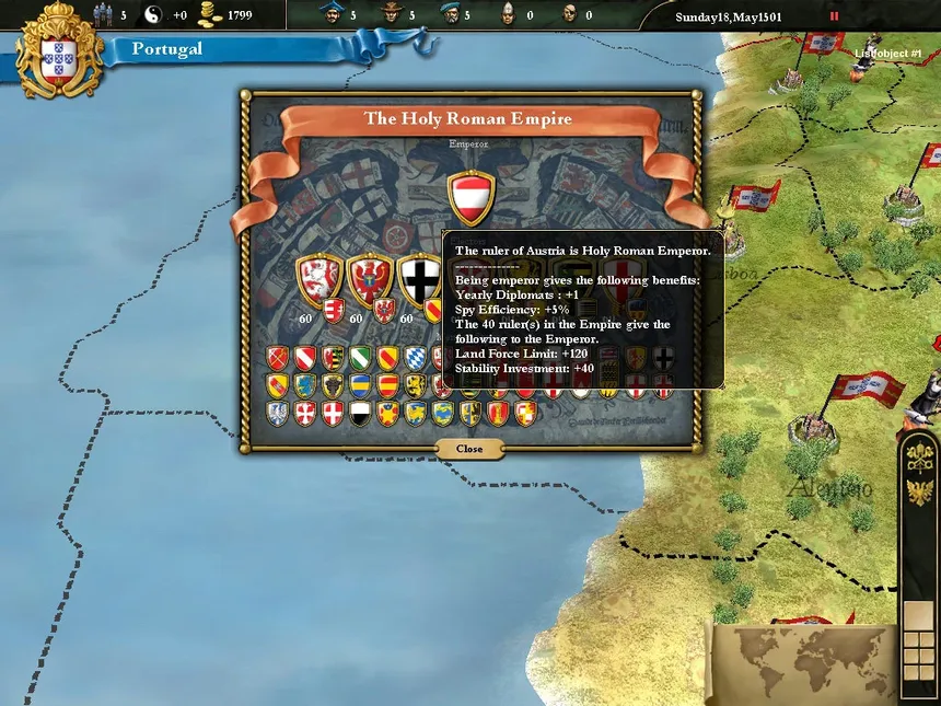 Скриншот 6 к игре Europa Universalis III Complete