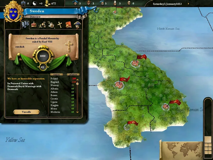 Скриншот 8 к игре Europa Universalis III Complete