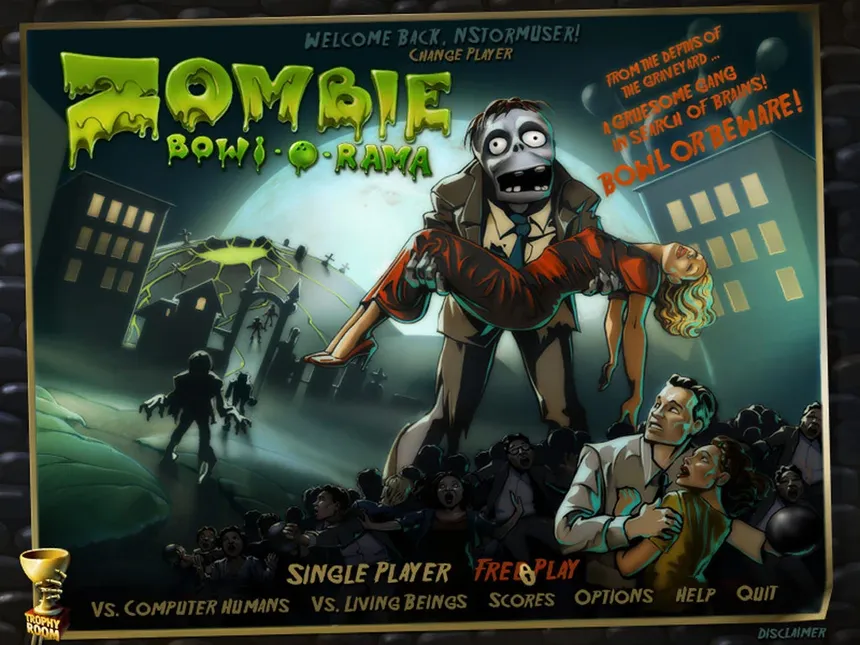 Скриншот 1 к игре Zombie Bowl-o-Rama