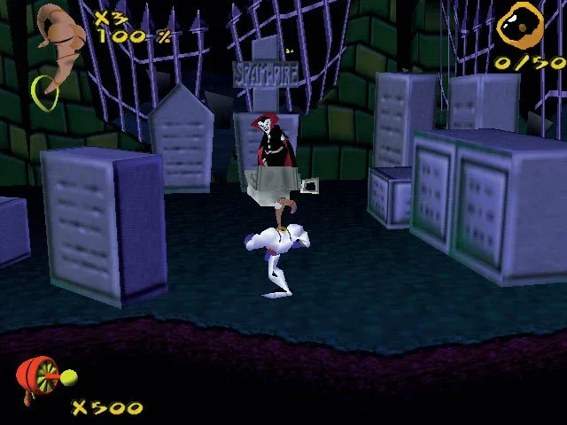 Скриншот 2 к игре Earthworm Jim 3D