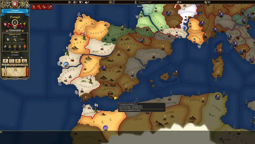 Скриншот 1 к игре For The Glory: A Europa Universalis Game