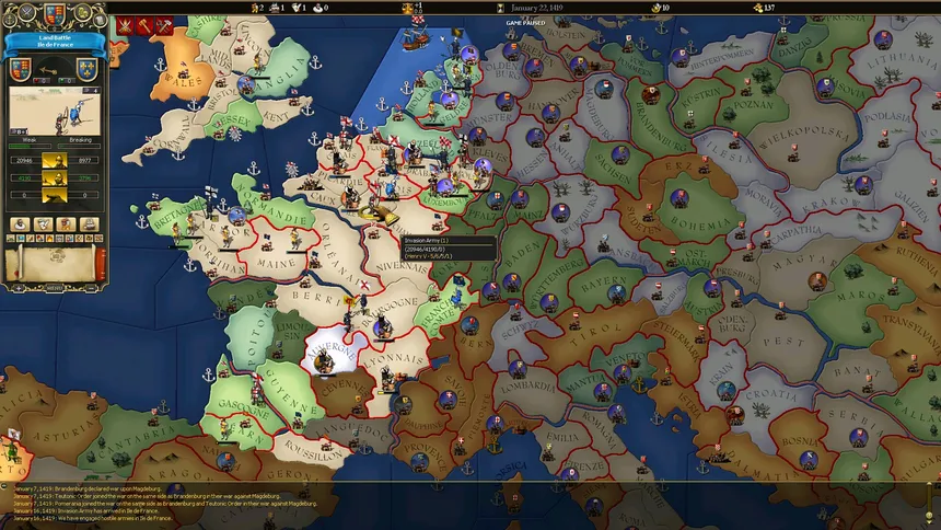 Скриншот 2 к игре For The Glory: A Europa Universalis Game