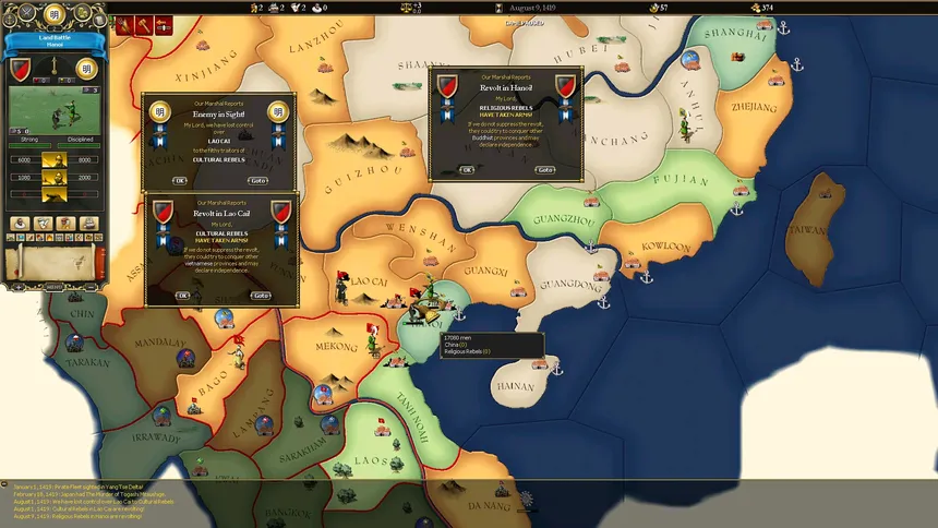 Скриншот 6 к игре For The Glory: A Europa Universalis Game