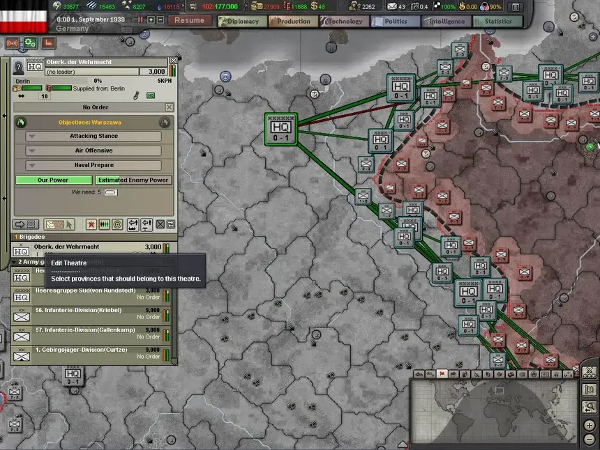 Скриншот 1 к игре Hearts of Iron III: Semper Fi