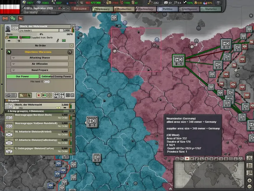 Скриншот 2 к игре Hearts of Iron III: Semper Fi