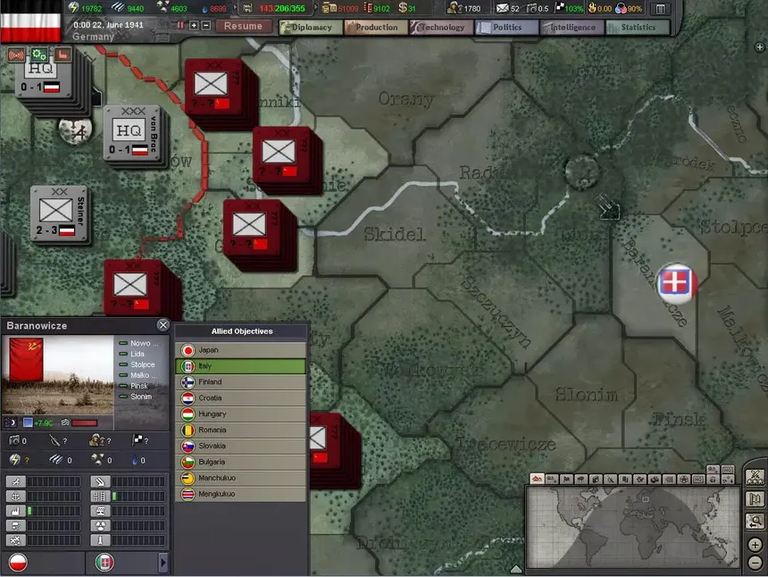 Скриншот 6 к игре Hearts of Iron III: Semper Fi