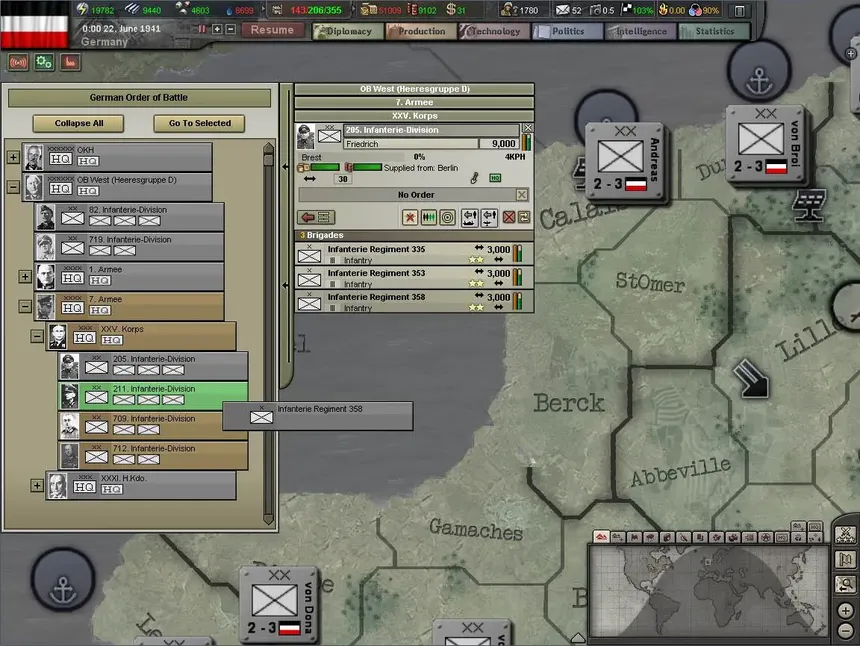 Скриншот 7 к игре Hearts of Iron III: Semper Fi