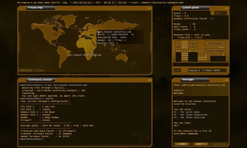 Скриншот 5 к игре Hacker Evolution