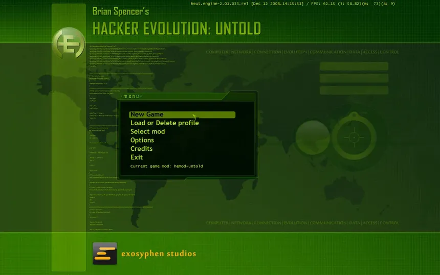 Скриншот 1 к игре Hacker Evolution: Untold