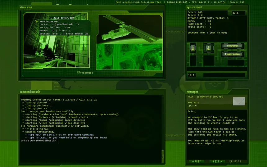Скриншот 5 к игре Hacker Evolution: Untold