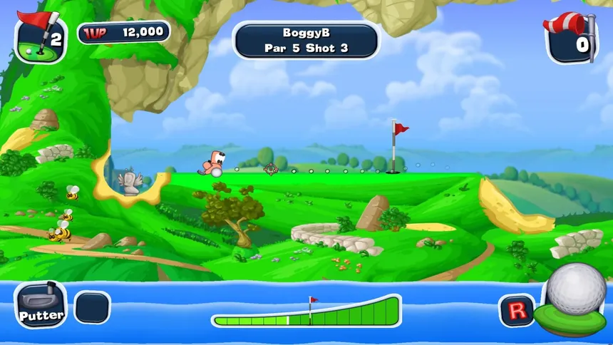 Скриншот 1 к игре Worms Crazy Golf