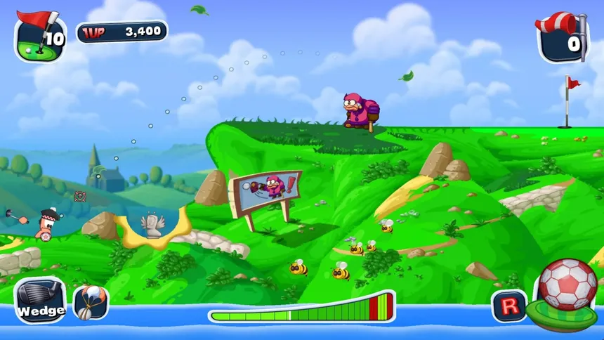 Скриншот 4 к игре Worms Crazy Golf