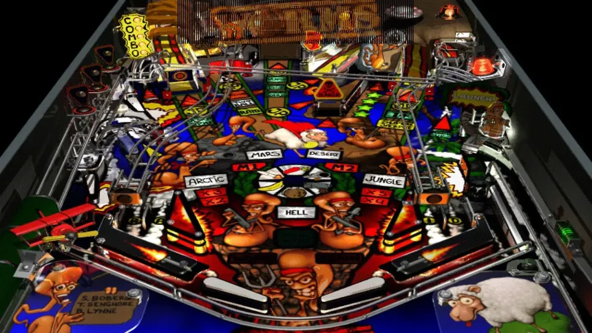 Скриншот 1 к игре Worms Pinball