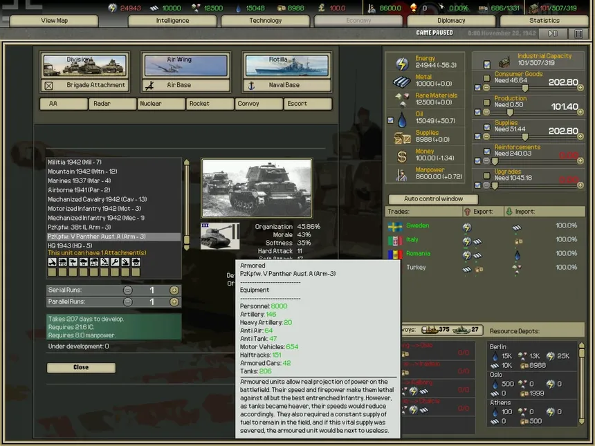 Скриншот 7 к игре Darkest Hour: A Hearts of Iron Game