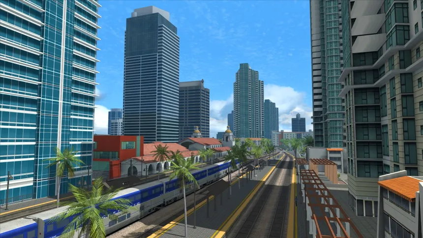 Скриншот 1 к игре Train Simulator: Pacific Surfliner LA - San Diego Route