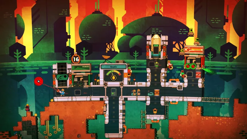 Скриншот 1 к игре PixelJunk Nom Nom Galaxy