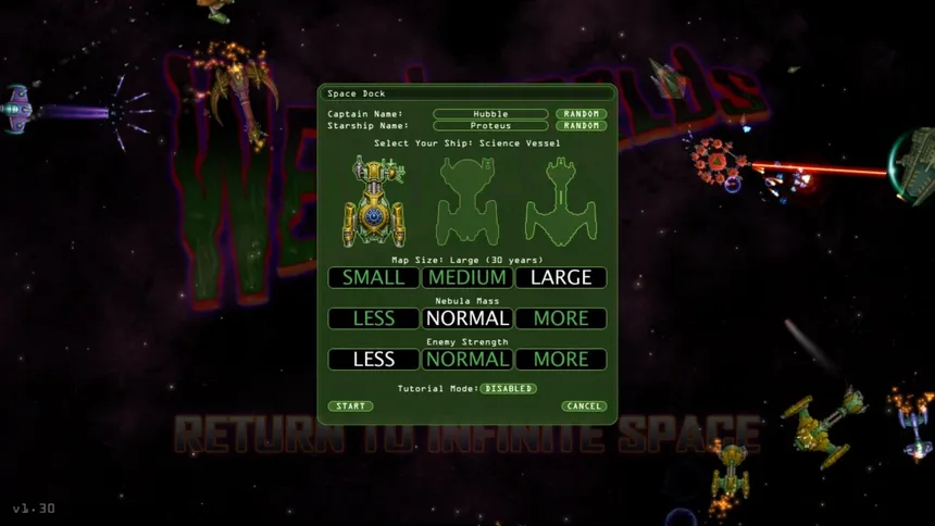 Скриншот 1 к игре Weird Worlds: Return to Infinite Space