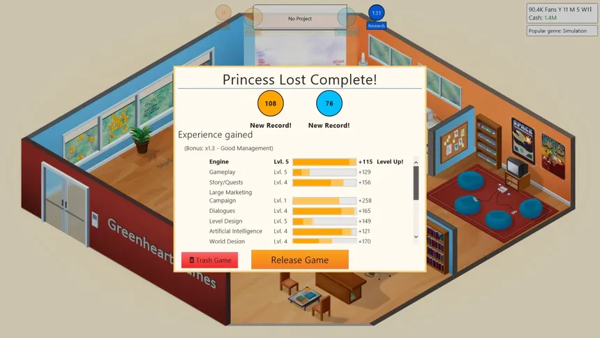 Скриншот 5 к игре Game Dev Tycoon