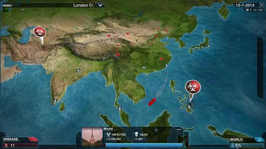 Скриншот 3 к игре Plague Inc: Evolved
