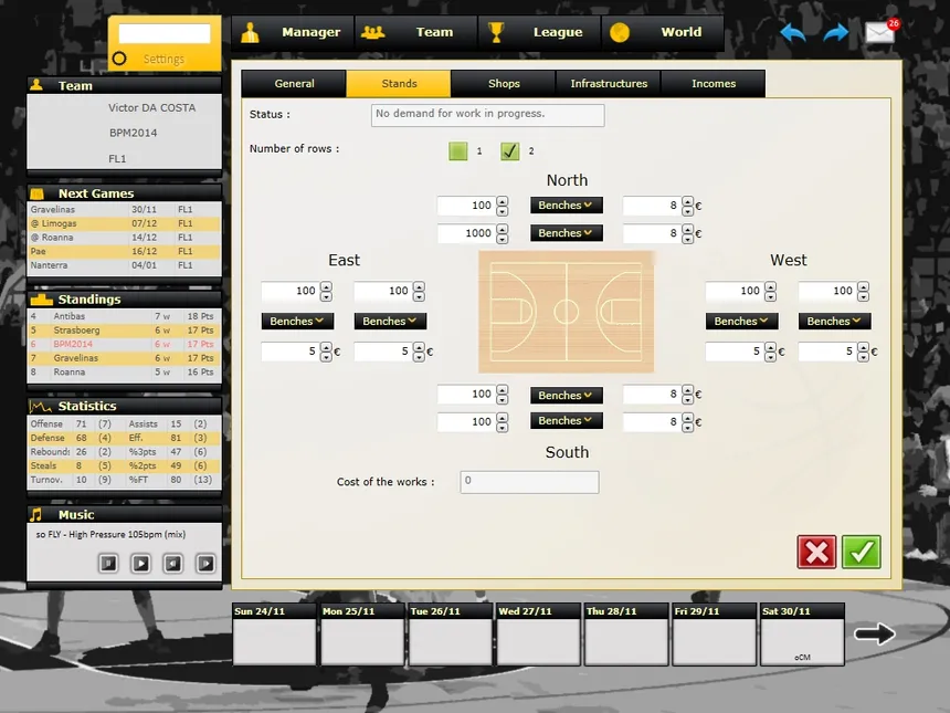 Скриншот 2 к игре Basketball Pro Management 2014