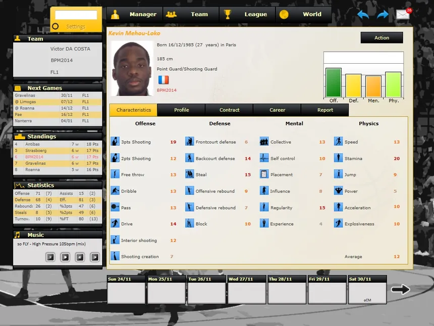 Скриншот 3 к игре Basketball Pro Management 2014