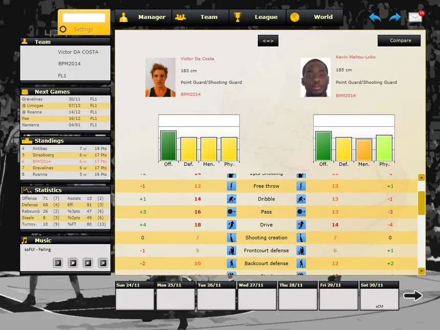 Скриншот 4 к игре Basketball Pro Management 2014