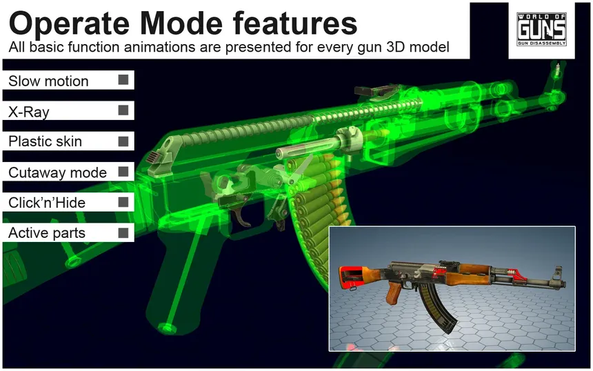 Скриншот 1 к игре World of Guns: Gun Disassembly