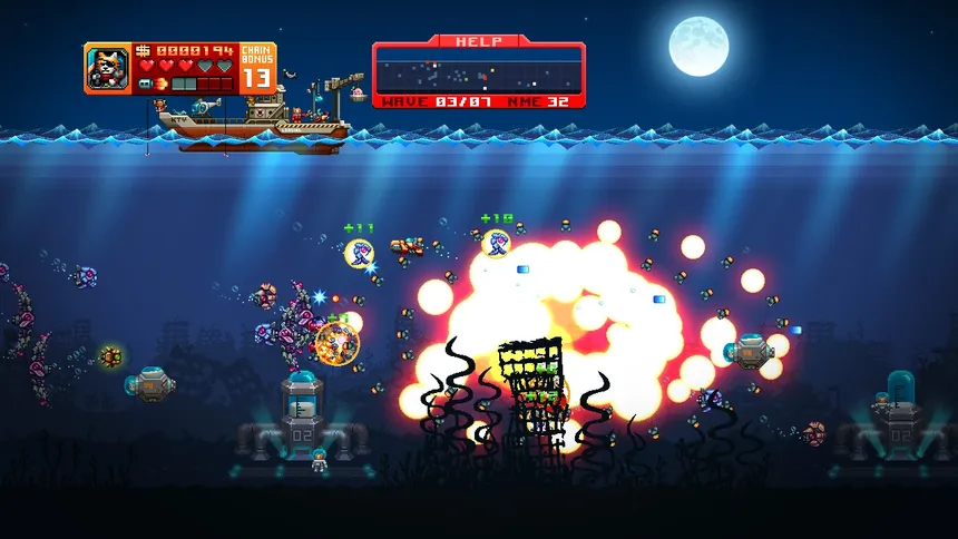 Скриншот 1 к игре Aqua Kitty - Milk Mine Defender