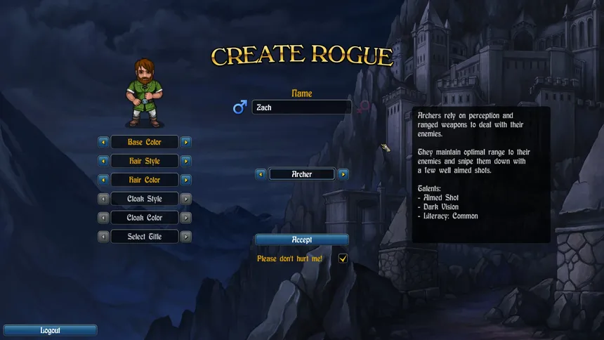 Скриншот 1 к игре Rogue's Tale