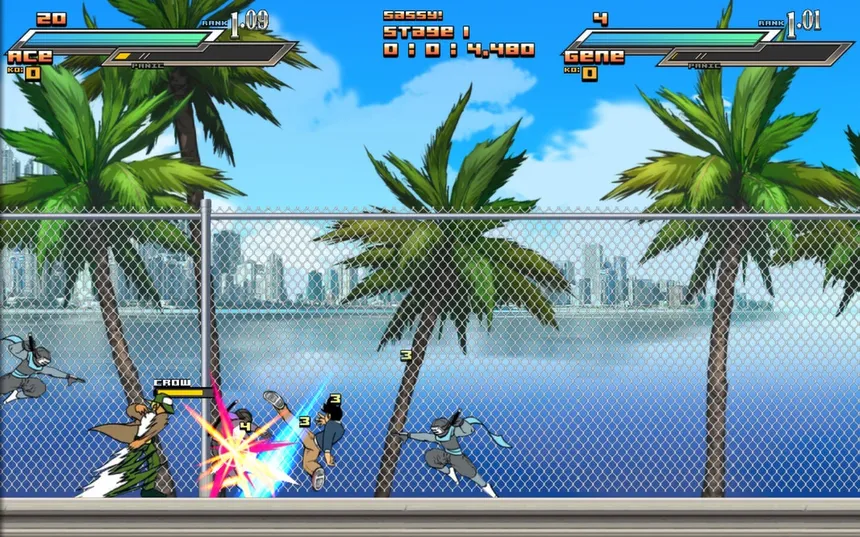 Скриншот 4 к игре Aces Wild: Manic Brawling Action!