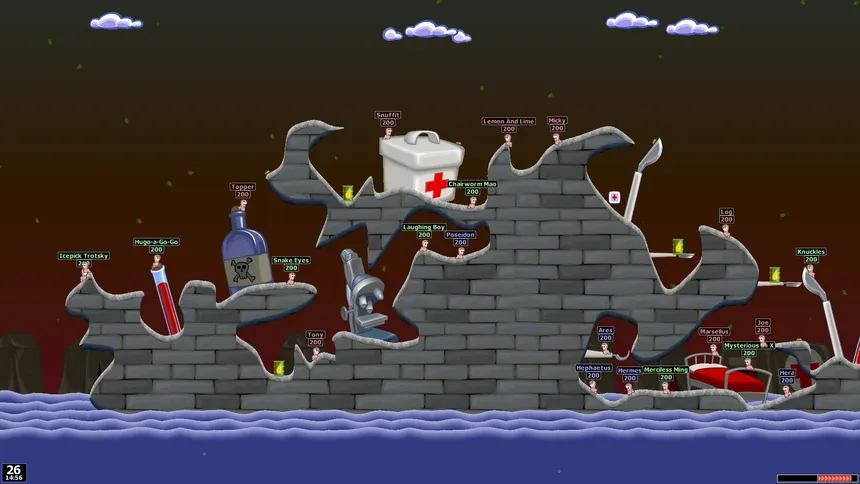 Скриншот 2 к игре Worms World Party Remastered