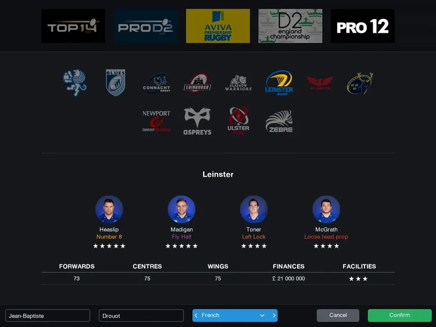 Скриншот 7 к игре Pro Rugby Manager 2015