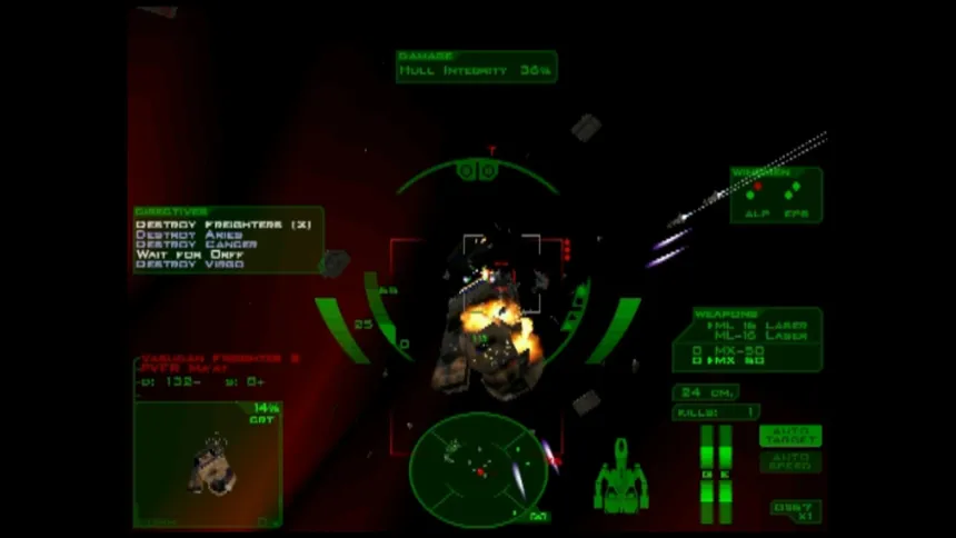 Скриншот 2 к игре Descent: FreeSpace – The Great War
