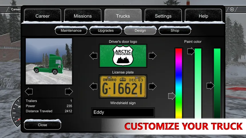 Скриншот 2 к игре Arctic Trucker Simulator
