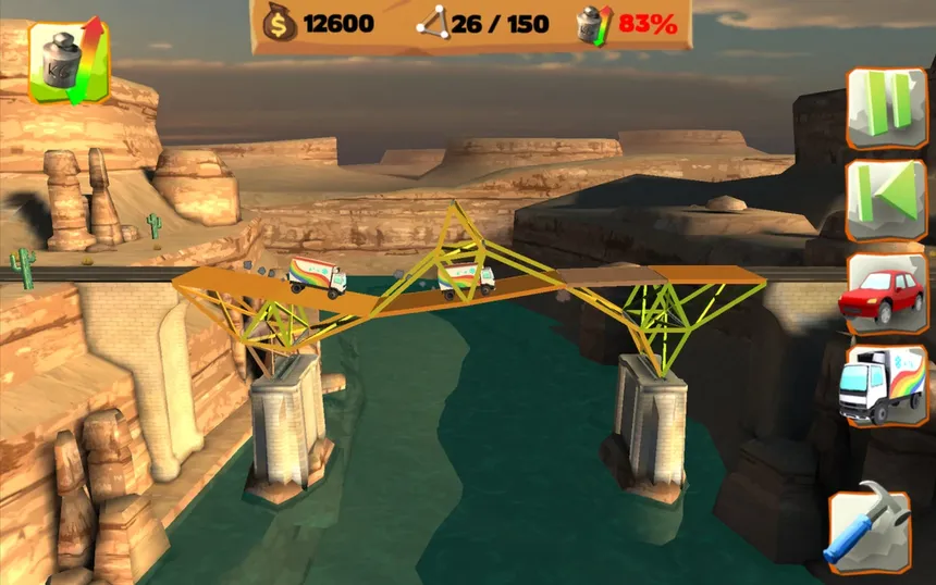Скриншот 1 к игре Bridge Constructor Playground