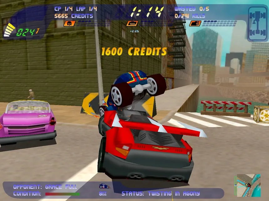 Скриншот 1 к игре Carmageddon 2: Carpocalypse Now