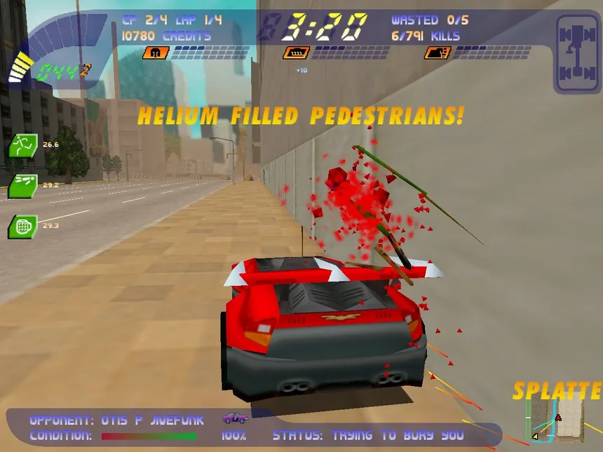Скриншот 2 к игре Carmageddon 2: Carpocalypse Now