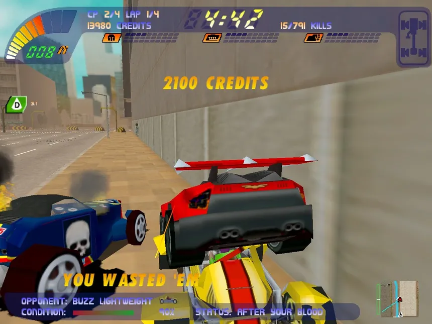Скриншот 3 к игре Carmageddon 2: Carpocalypse Now