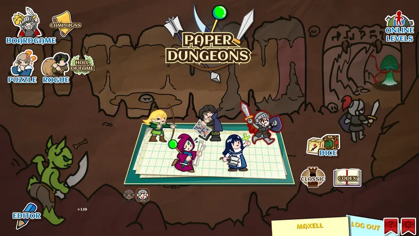 Скриншот 1 к игре Paper Dungeons