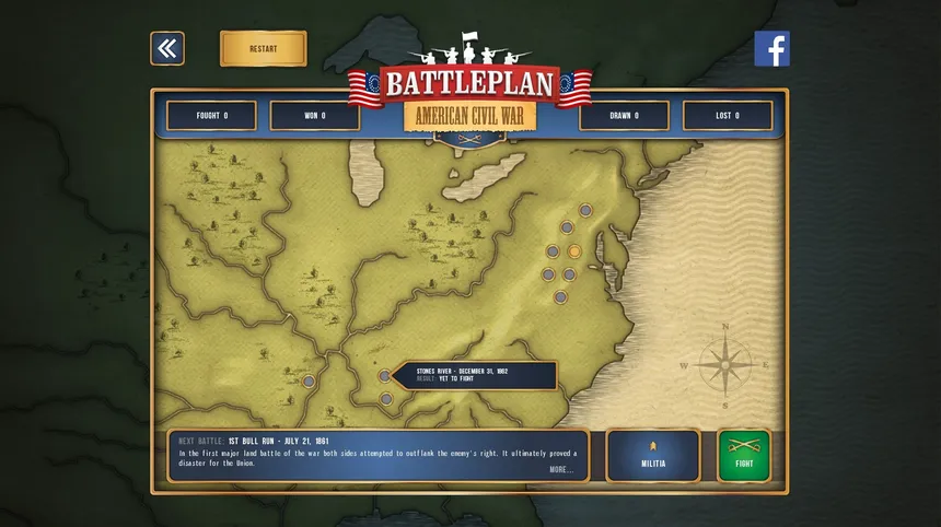 Скриншот 1 к игре Battleplan: American Civil War
