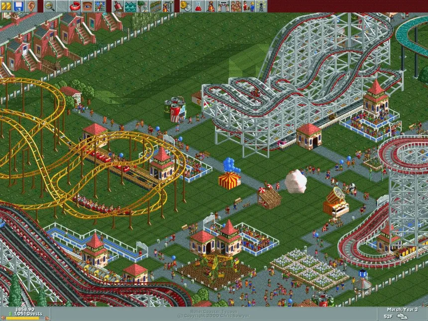 Скриншот 1 к игре RollerCoaster Tycoon: Deluxe