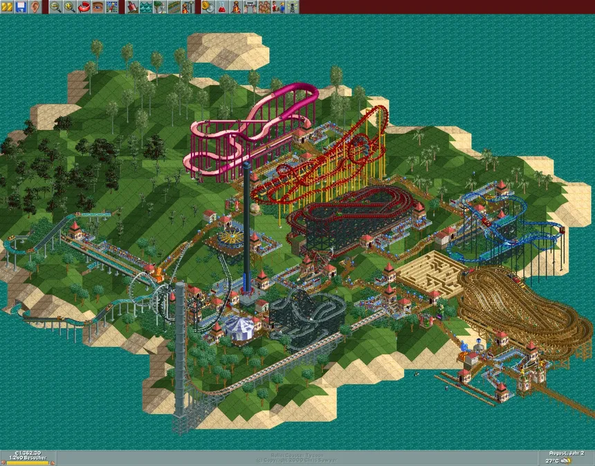 Скриншот 2 к игре RollerCoaster Tycoon: Deluxe