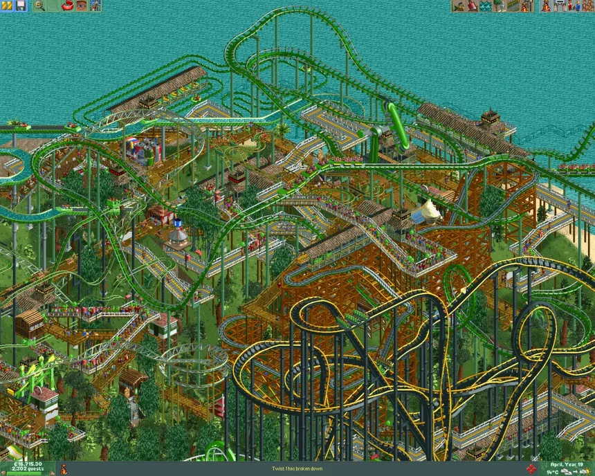 Скриншот 1 к игре RollerCoaster Tycoon 2: Triple Thrill Pack