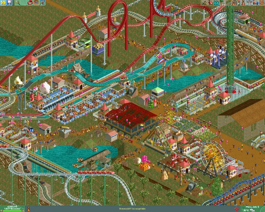 Скриншот 2 к игре RollerCoaster Tycoon 2: Triple Thrill Pack