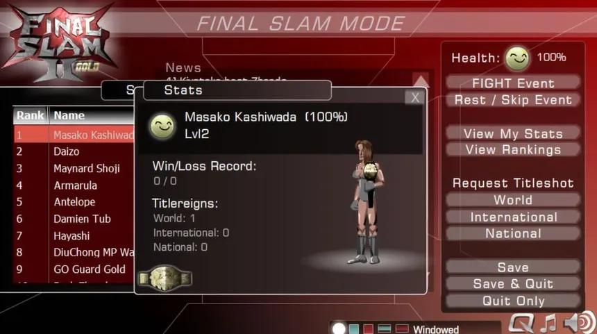 Скриншот 3 к игре Final Slam 2
