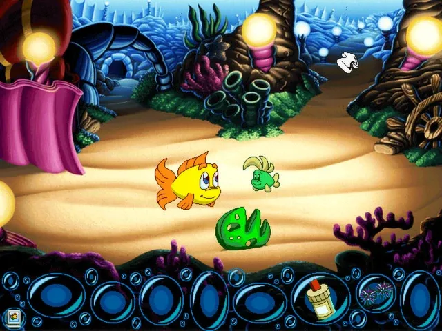 Скриншот 4 к игре Freddi Fish 5 featuring Mess Hall Mania: The Case of the Creature of Coral Cove