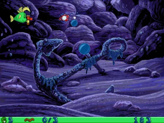 Скриншот 1 к игре Freddi Fish and Luther's Water Worries