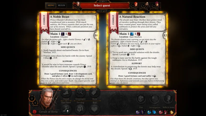 Скриншот 2 к игре The Witcher Adventure Game