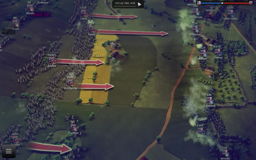 Скриншот 1 к игре Ultimate General: Gettysburg